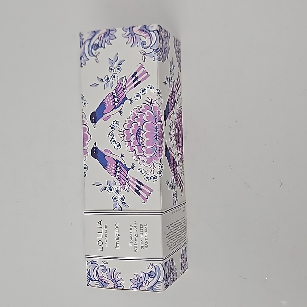 New Margot Elena Lollia Shea Butter Hand Cream Imagine Willow & Lotus w/ Box 4oz